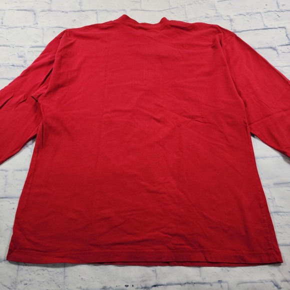 101 Dalmatians SIZE XL Embroidered  Shirt Red Henley Disney Mickey Inc VINTAGE - Picture 11 of 12